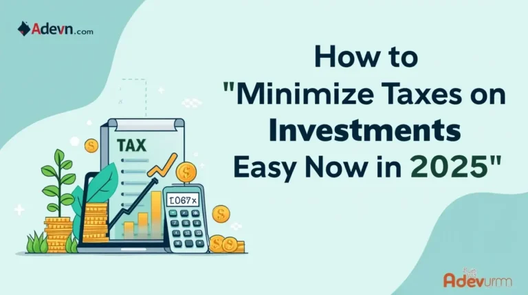 how to minimize taxes on investments